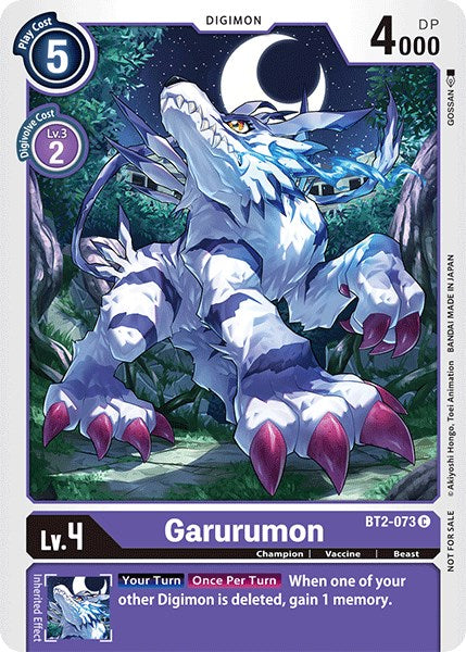 Garurumon [BT2-073] (Official Tournament Pack Vol.3) [Release Special Booster Promos] | Black Swamp Games