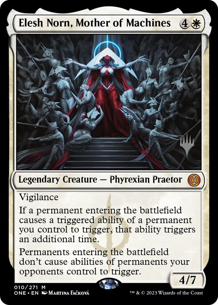 Elesh Norn, Mother of Machines (Promo Pack) [Phyrexia: All Will Be One Promos] | Black Swamp Games
