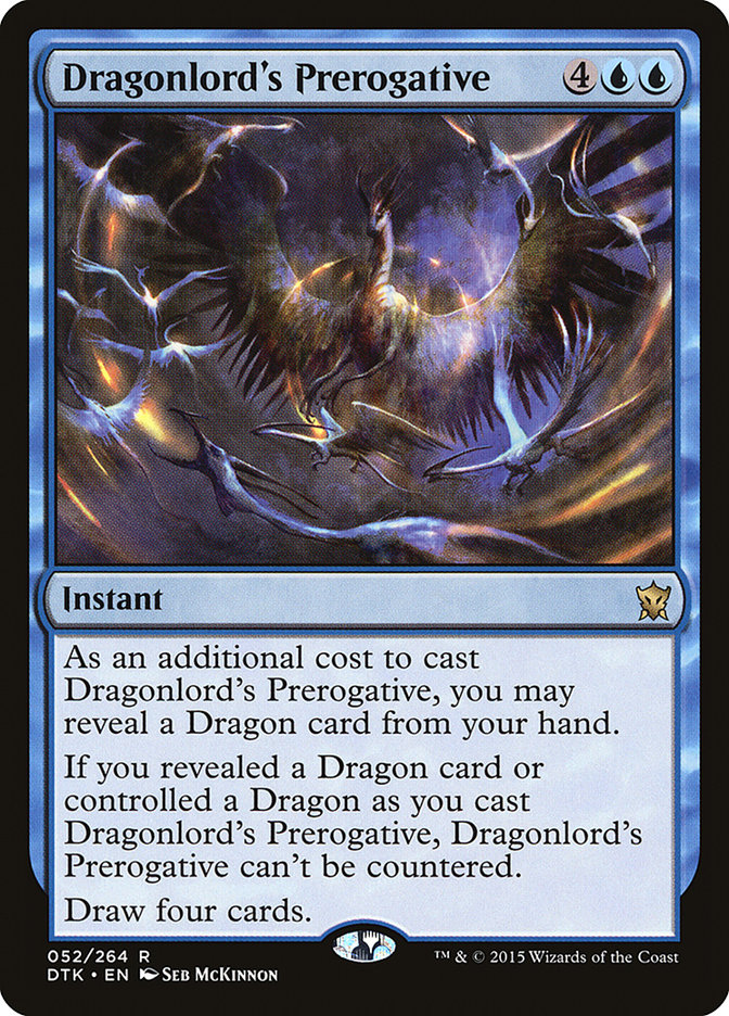 Dragonlord's Prerogative [Dragons of Tarkir] | Black Swamp Games
