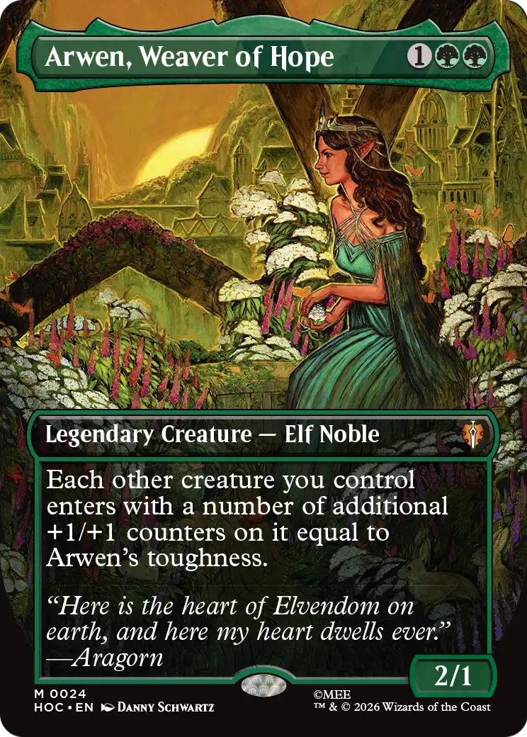 Arwen, Weaver of Hope (Borderless) [The Hobbit: Eternal-Legal] | Black Swamp Games