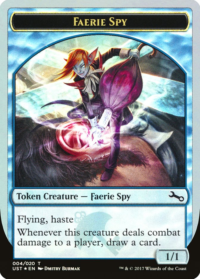 Faerie Spy Token [Unstable Tokens] | Black Swamp Games