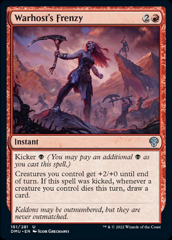 Warhost's Frenzy [Dominaria United] | Black Swamp Games