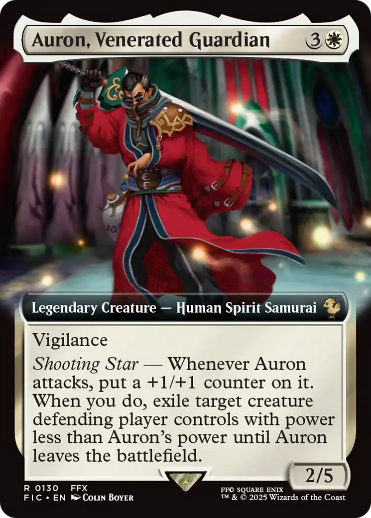 Auron, Venerated Guardian (Extended Art) [FINAL FANTASY Commander] | Black Swamp Games