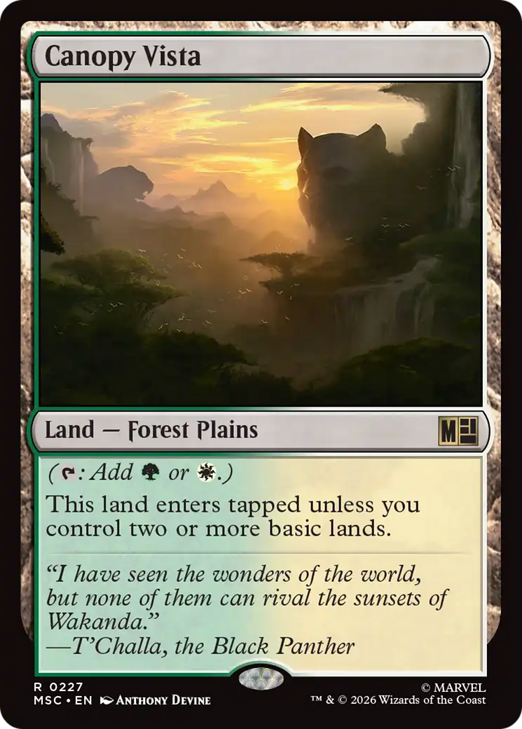 Canopy Vista (Surge Foil) [Marvel Super Heroes Commander] | Black Swamp Games