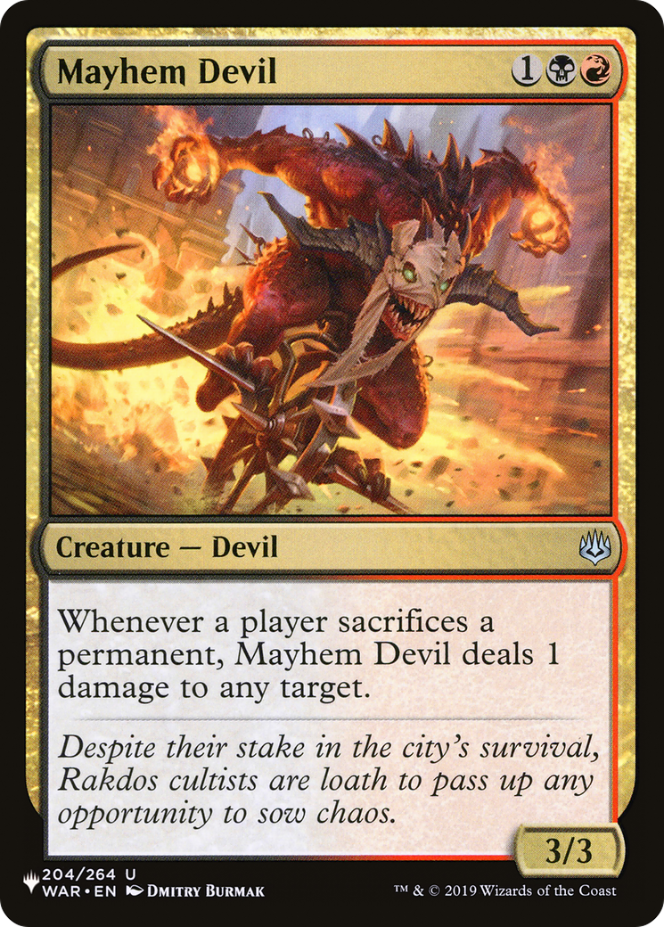 Mayhem Devil [The List] | Black Swamp Games