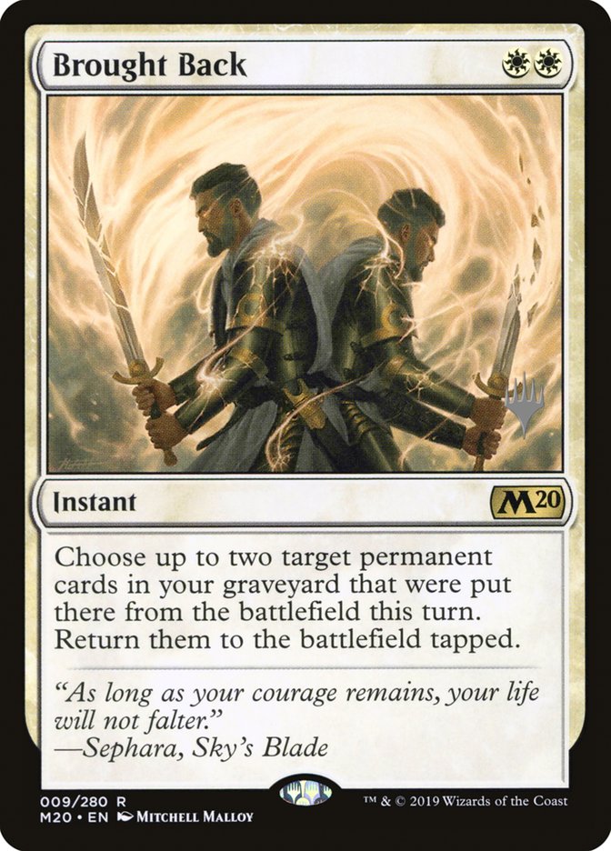 Brought Back (Promo Pack) [Core Set 2020 Promos] | Black Swamp Games