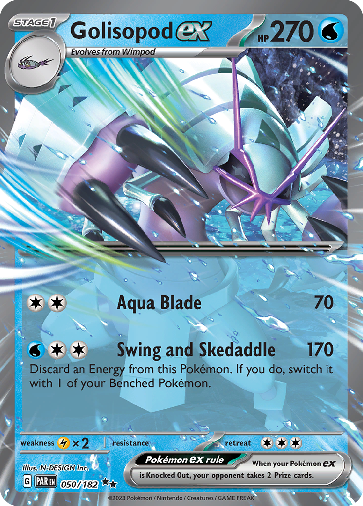 Golisopod ex (050/182) [Scarlet & Violet: Paradox Rift] | Black Swamp Games