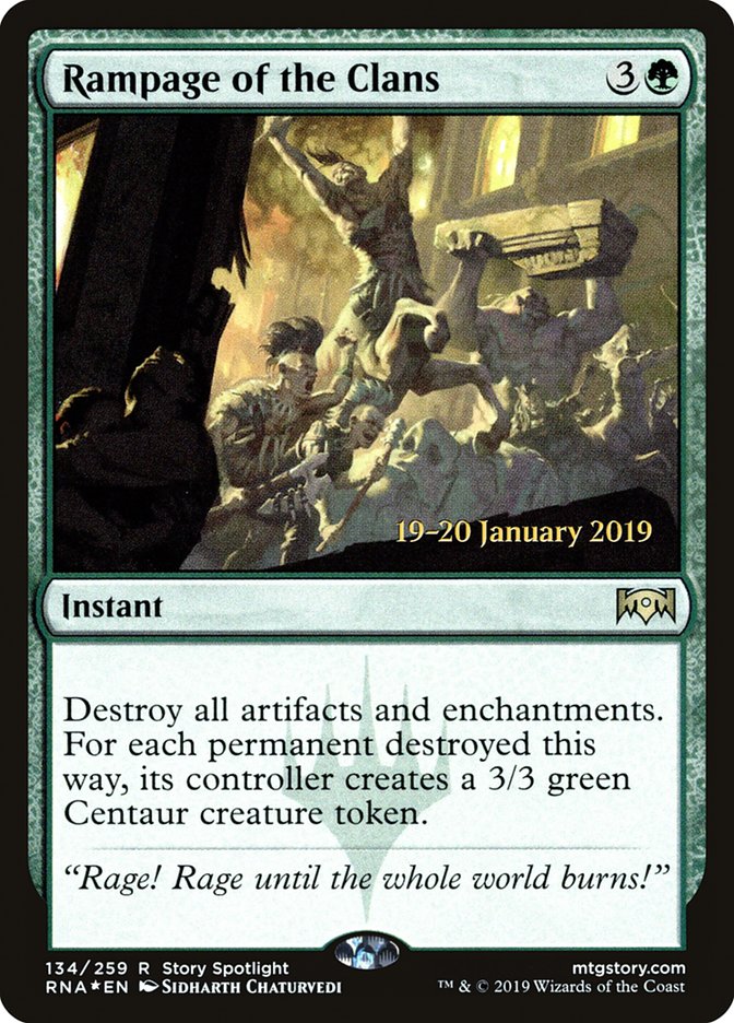 Rampage of the Clans [Ravnica Allegiance Prerelease Promos] | Black Swamp Games
