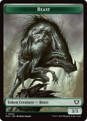 Clue // Beast (0005) Double-Sided Token [Edge of Eternities Commander Tokens] | Black Swamp Games