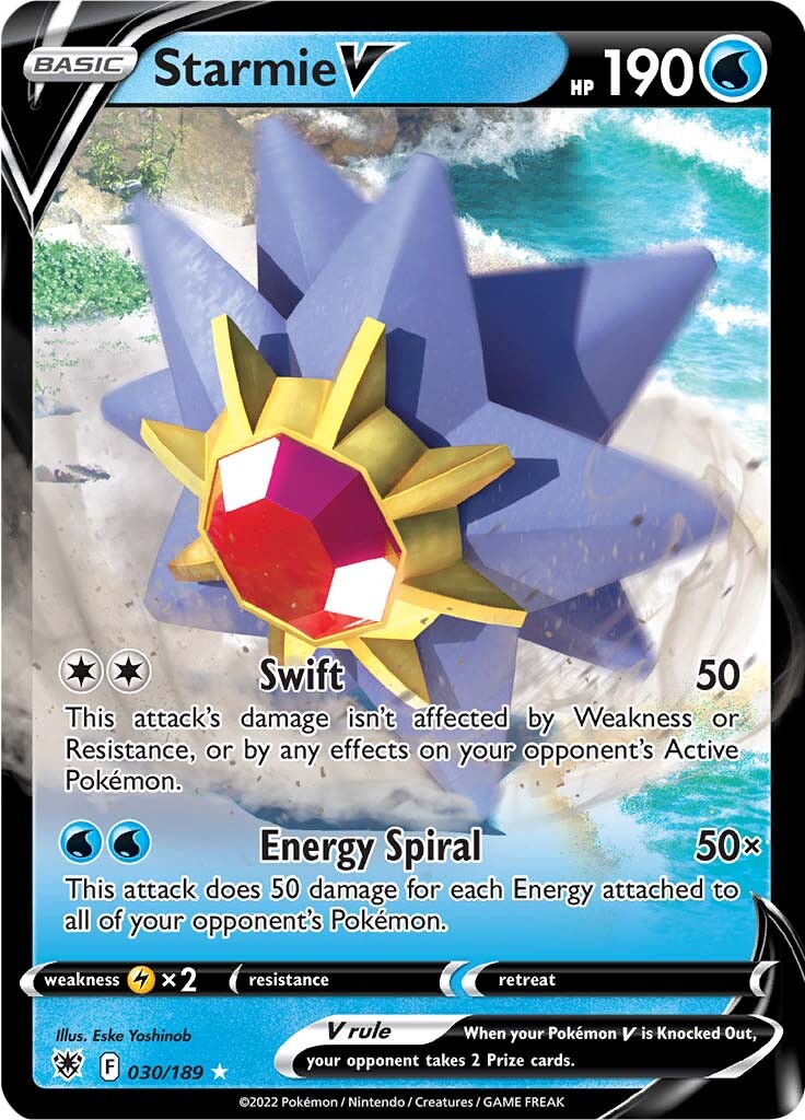 Starmie V (030/189) [Sword & Shield: Astral Radiance] | Black Swamp Games