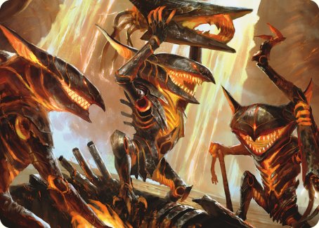 Gleeful Demolition Art Card [Phyrexia: All Will Be One Art Series] | Black Swamp Games