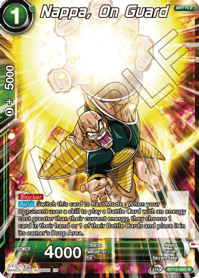 Nappa, on Guard (BT15-085) [Saiyan Showdown] | Black Swamp Games