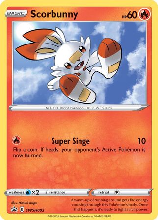 Scorbunny (SWSH002) [Sword & Shield: Black Star Promos] | Black Swamp Games