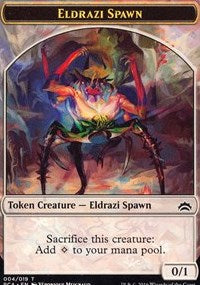 Eldrazi Spawn (004) // Eldrazi Double-Sided Token [Planechase Anthology Tokens] | Black Swamp Games