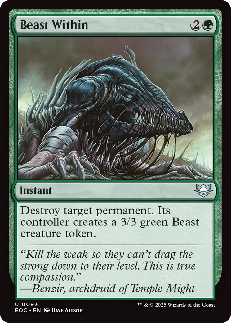 Beast Within [Edge of Eternities Commander] | Black Swamp Games