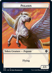 Pegasus // Faerie Double-Sided Token [Starter Commander Decks] | Black Swamp Games