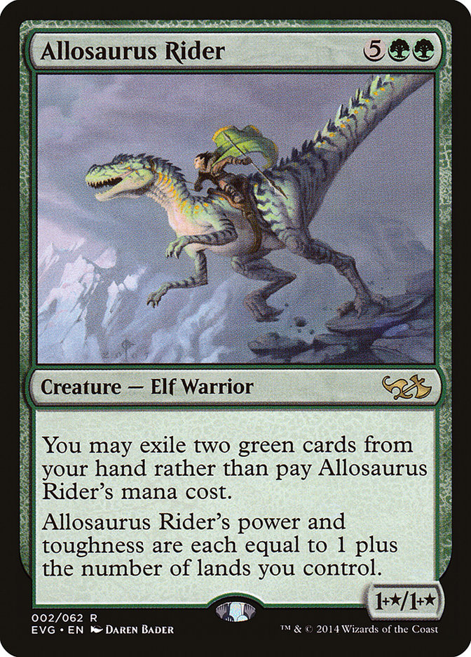 Allosaurus Rider (Elves vs. Goblins) [Duel Decks Anthology] | Black Swamp Games