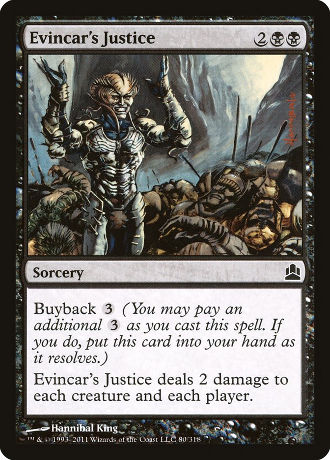 Evincar's Justice [Commander 2011] | Black Swamp Games