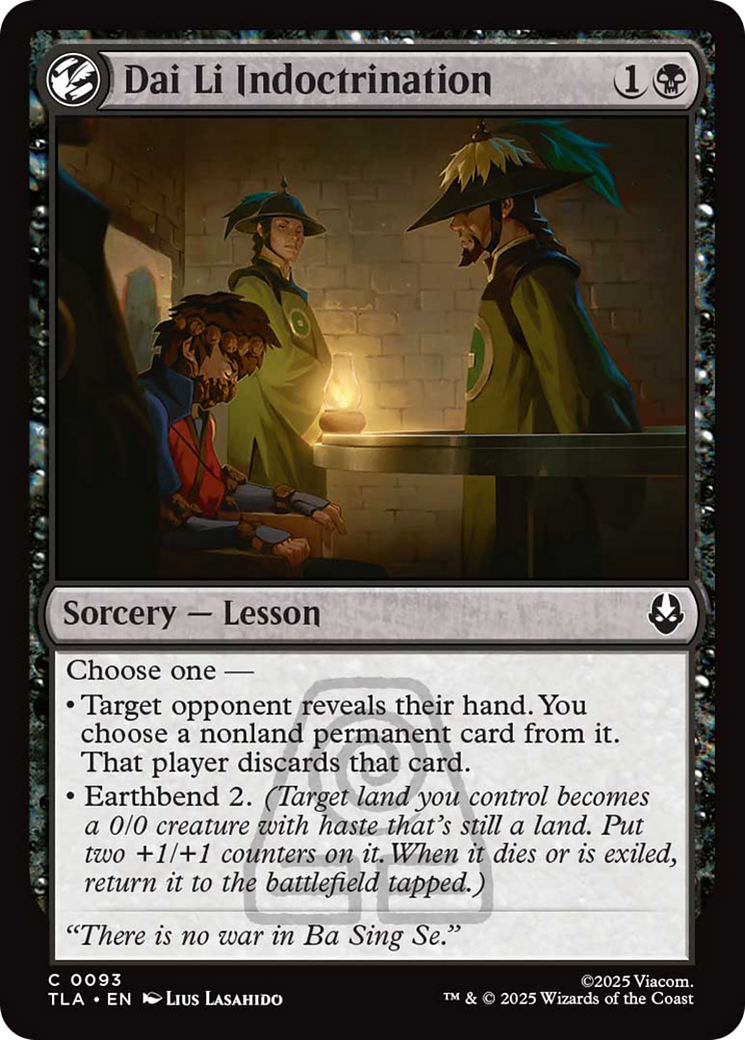 Dai Li Indoctrination [Avatar: The Last Airbender] | Black Swamp Games