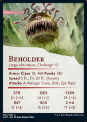 Beholder Art Card [Dungeons & Dragons: Adventures in the Forgotten Realms Art Series] | Black Swamp Games