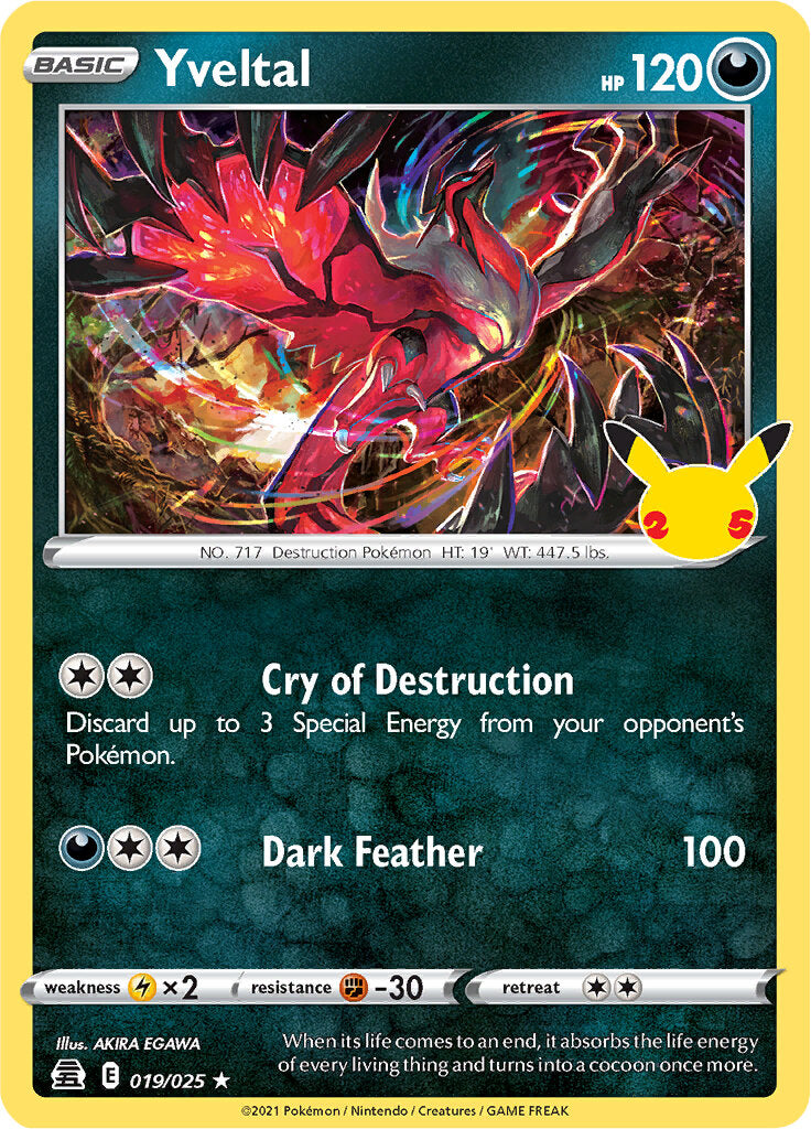 Yveltal (019/025) [Celebrations: 25th Anniversary] | Black Swamp Games