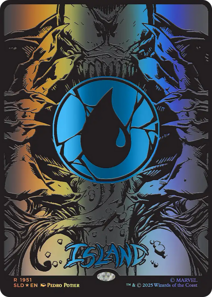 Island (1951) (Raised Foil) [Secret Lair Drop Series] | Black Swamp Games
