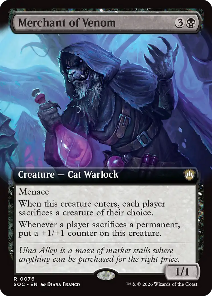 Merchant of Venom (Extended Art) [Secrets of Strixhaven Commander] | Black Swamp Games