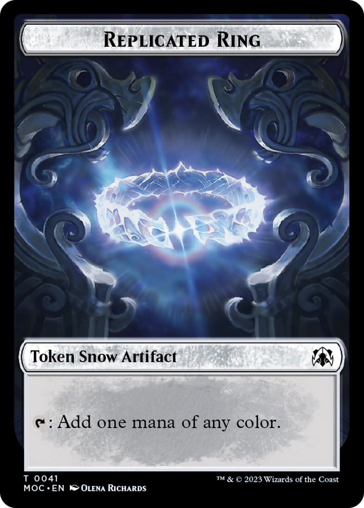 Food // Replicated Ring Double-Sided Token [March of the Machine Commander Tokens] | Black Swamp Games