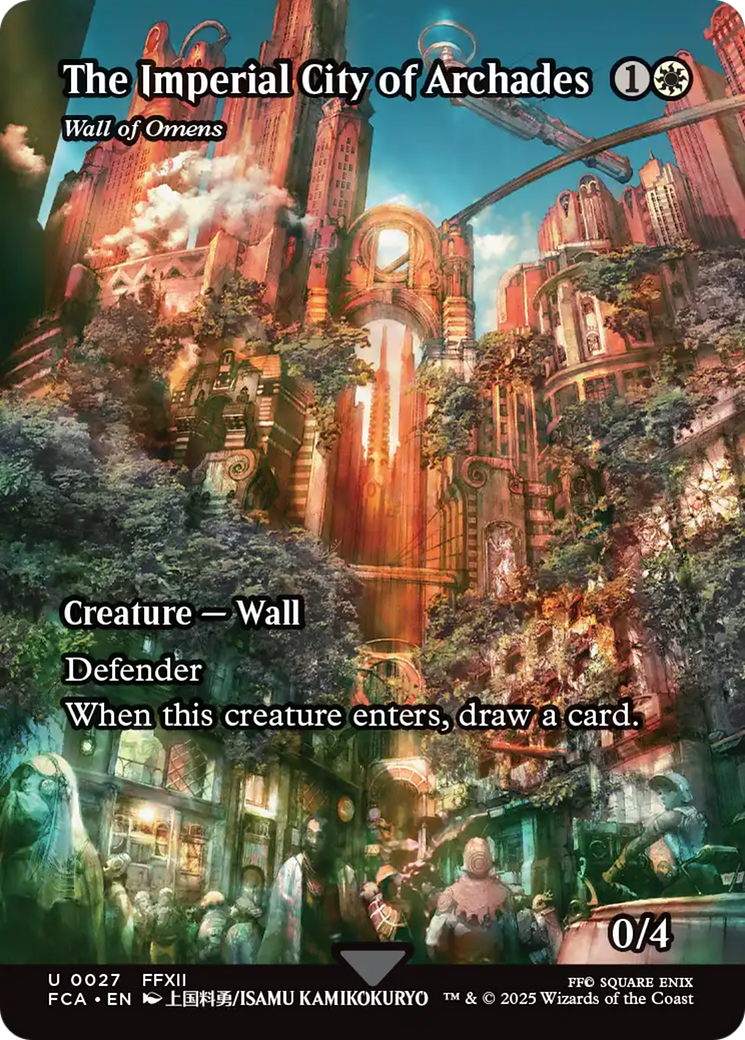 The Imperial City of Archades - Wall of Omens (Showcase) [FINAL FANTASY : Through the Ages] | Black Swamp Games