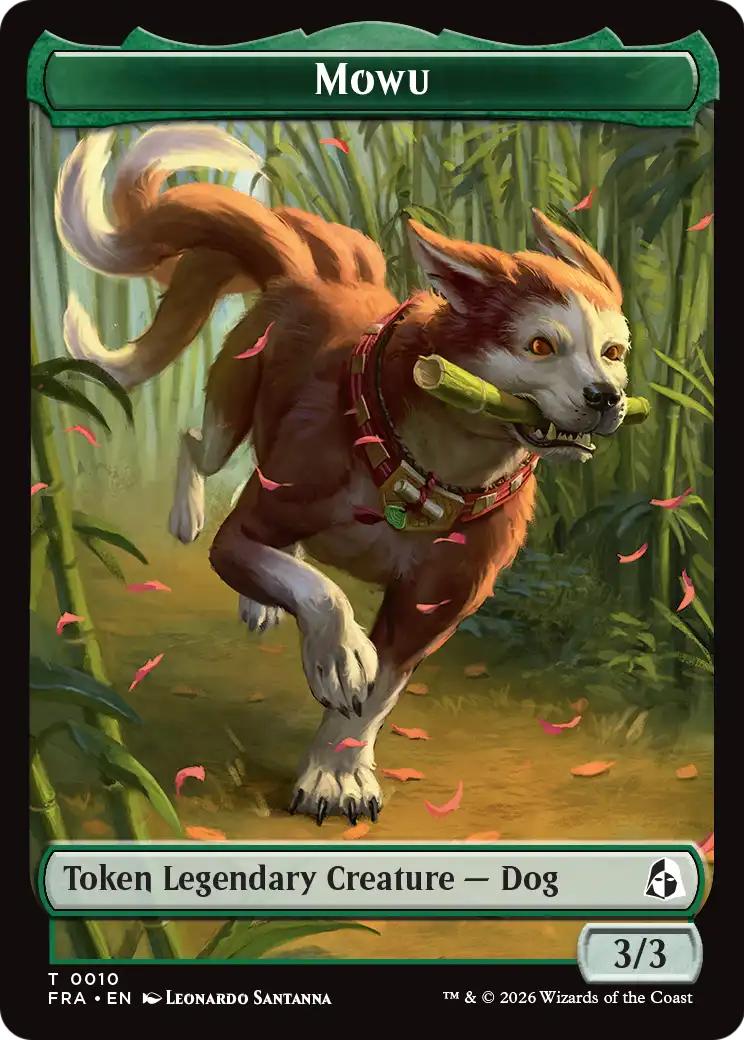 Ajani's Pridemate // Mowu Double-Sided Token [Reality Fracture Tokens] | Black Swamp Games