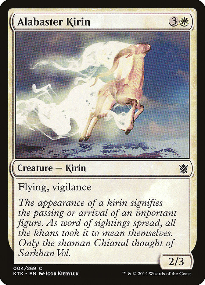 Alabaster Kirin [Khans of Tarkir] | Black Swamp Games