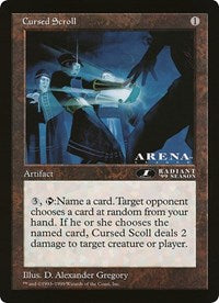 Cursed Scroll (Oversized) [Oversize Cards] | Black Swamp Games