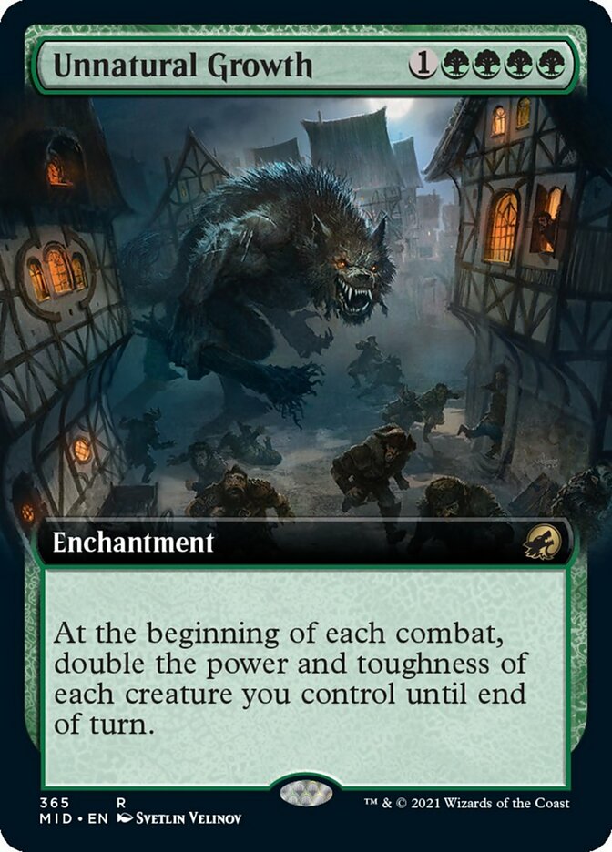 Unnatural Growth (Extended Art) [Innistrad: Midnight Hunt] | Black Swamp Games