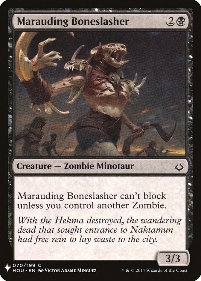 Marauding Boneslasher [Mystery Booster] | Black Swamp Games