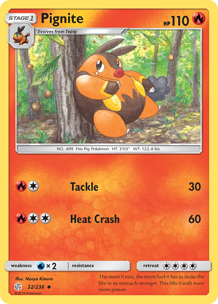 Pignite (32/236) [Sun & Moon: Cosmic Eclipse] | Black Swamp Games