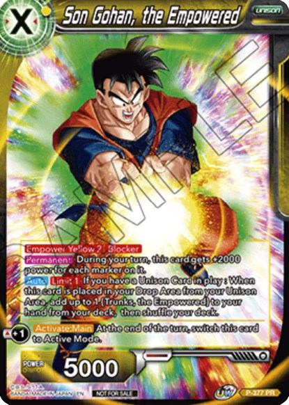 Son Gohan, the Empowered (P-377) [Promotion Cards] | Black Swamp Games