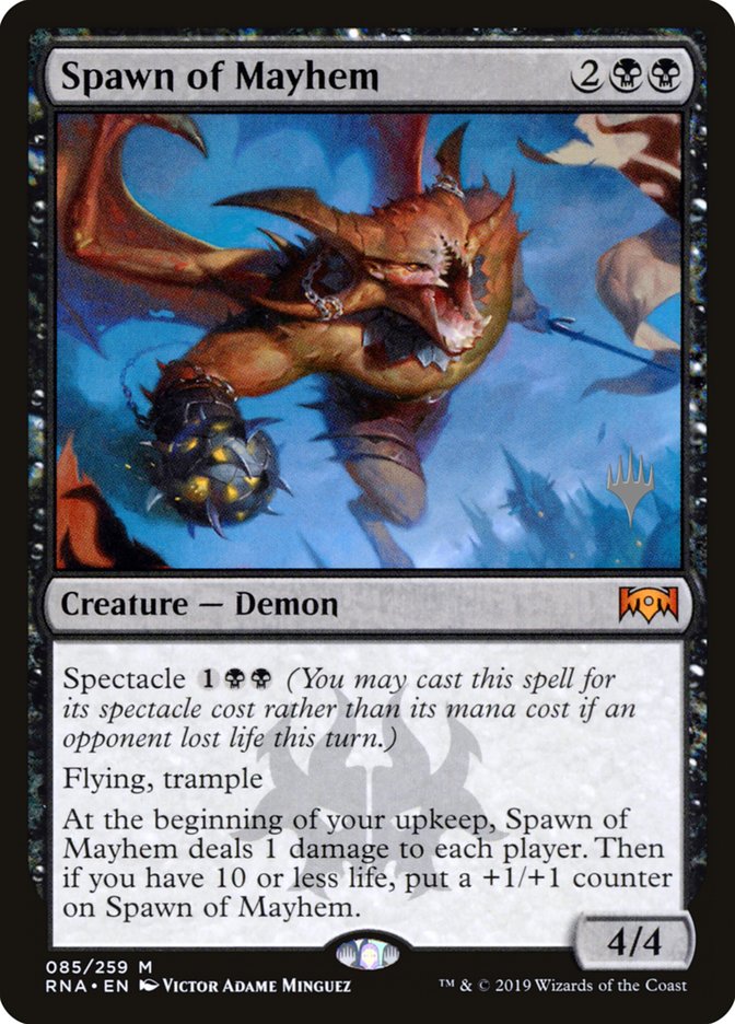Spawn of Mayhem (Promo Pack) [Ravnica Allegiance Promos] | Black Swamp Games
