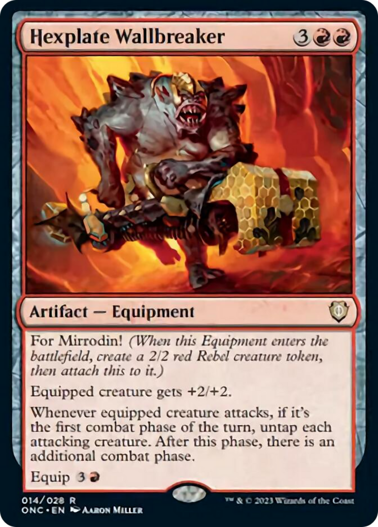 Hexplate Wallbreaker [Phyrexia: All Will Be One Commander] | Black Swamp Games