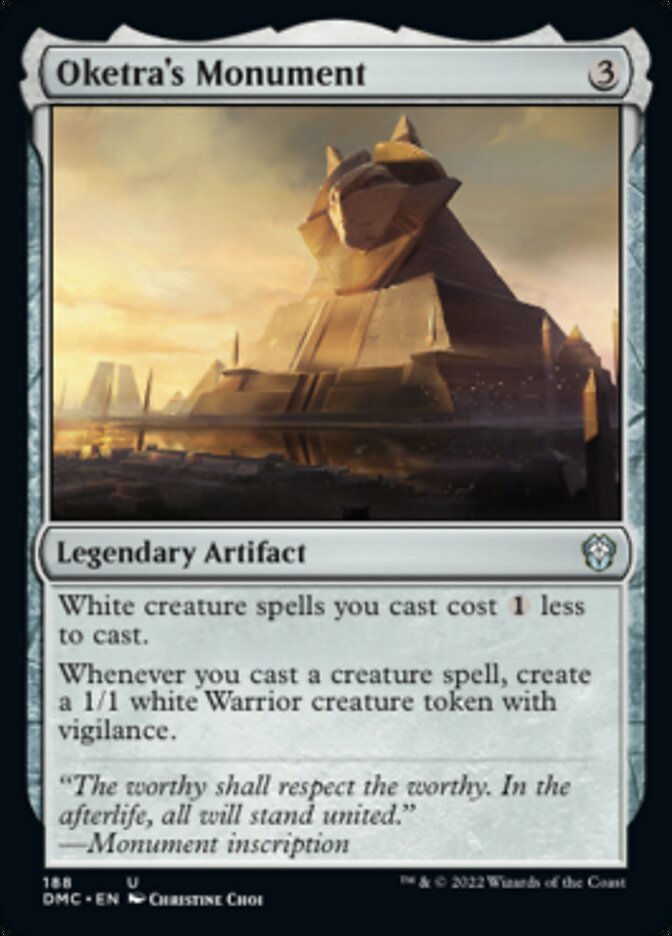 Oketra's Monument [Dominaria United Commander] | Black Swamp Games