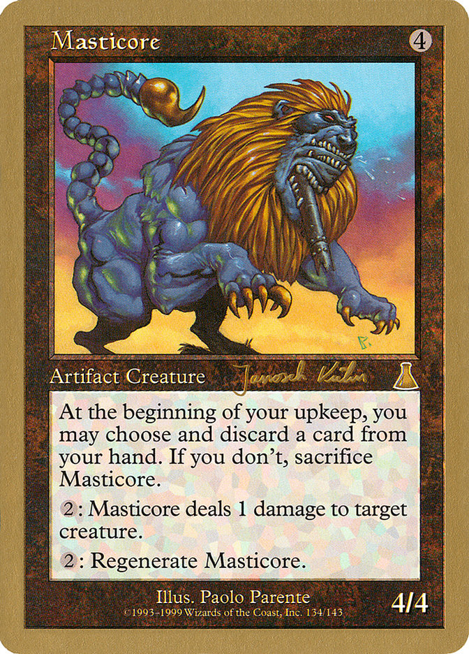 Masticore (Janosch Kuhn) [World Championship Decks 2000] | Black Swamp Games