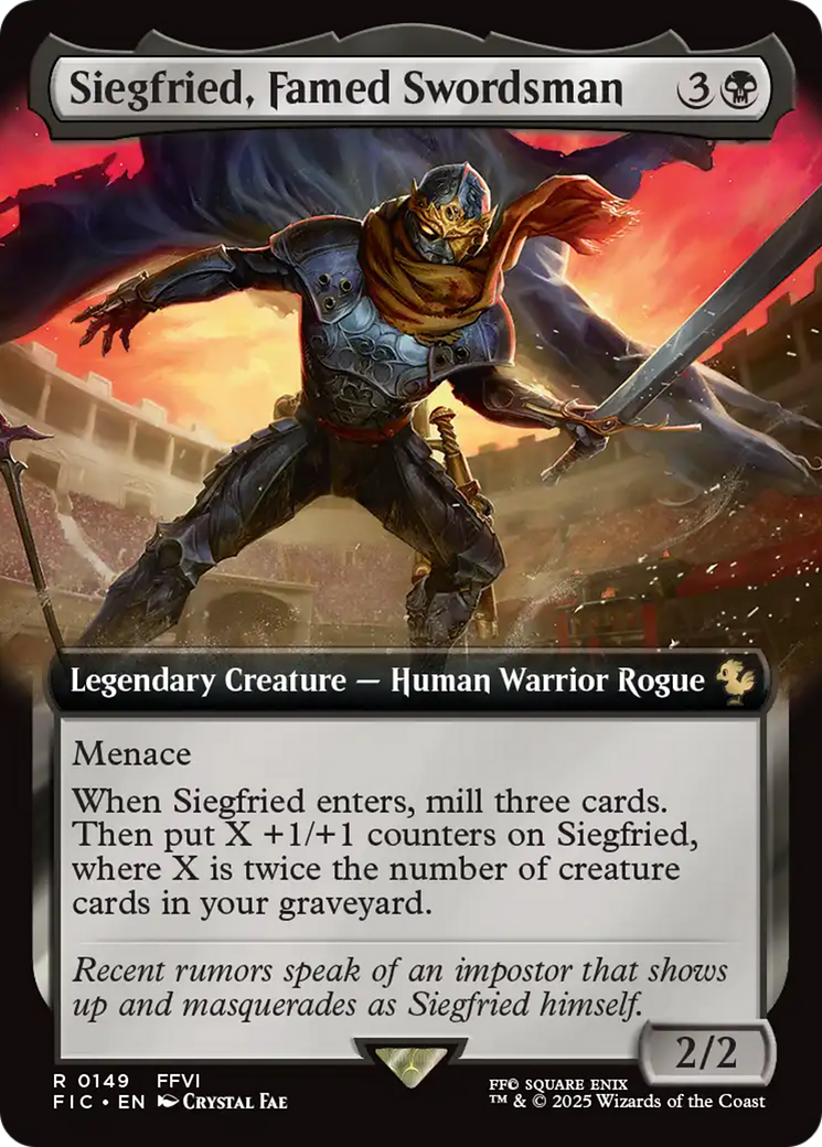 Siegfried, Famed Swordsman (Extended Art) [FINAL FANTASY Commander] | Black Swamp Games