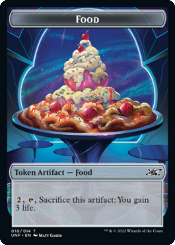 Zombie Employee // Food (010) Double-Sided Token [Unfinity Tokens] | Black Swamp Games