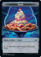 Zombie Employee // Food (010) Double-Sided Token [Unfinity Tokens] | Black Swamp Games