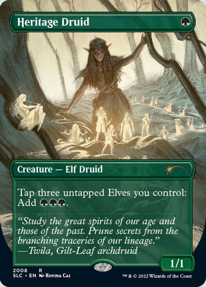 Heritage Druid (Borderless) [Secret Lair Countdown Kit] | Black Swamp Games
