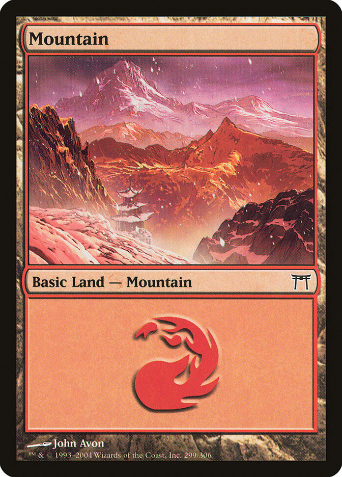 Mountain (299) [Champions of Kamigawa] | Black Swamp Games