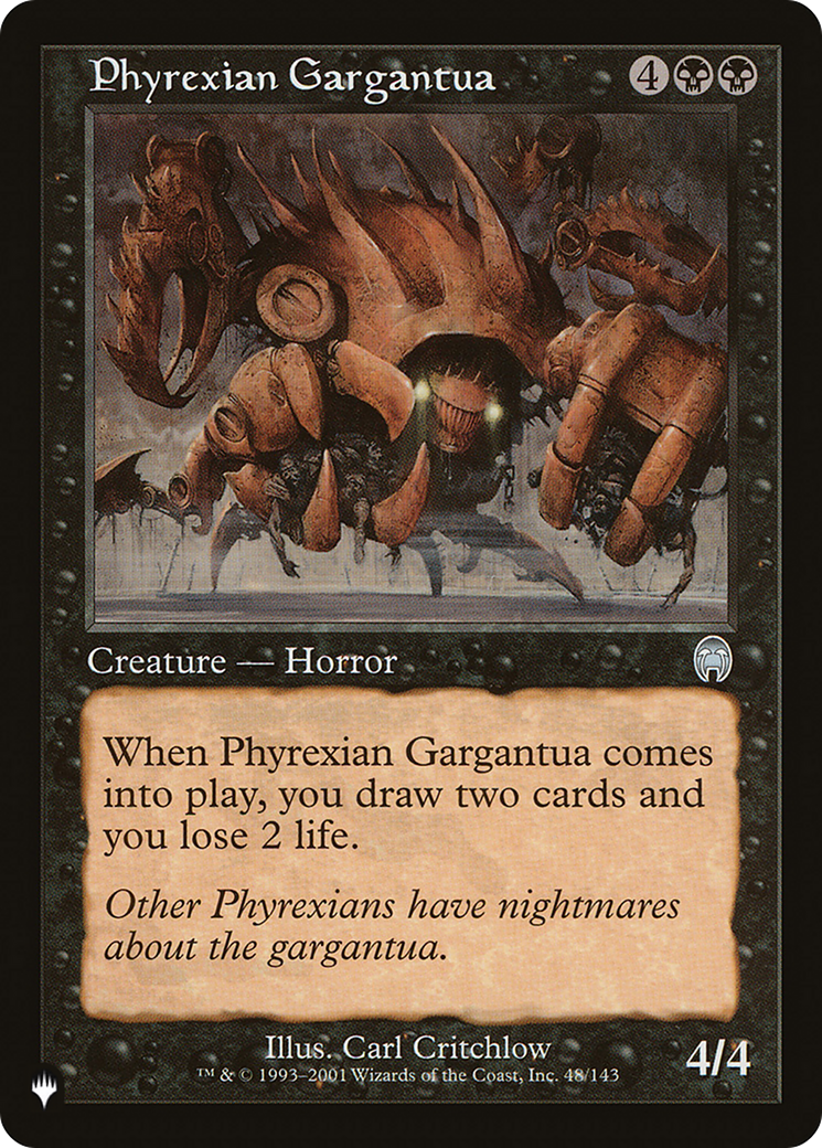 Phyrexian Gargantua [The List Reprints] | Black Swamp Games