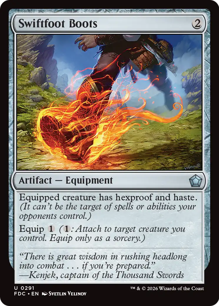 Swiftfoot Boots [Foundations Commander] | Black Swamp Games