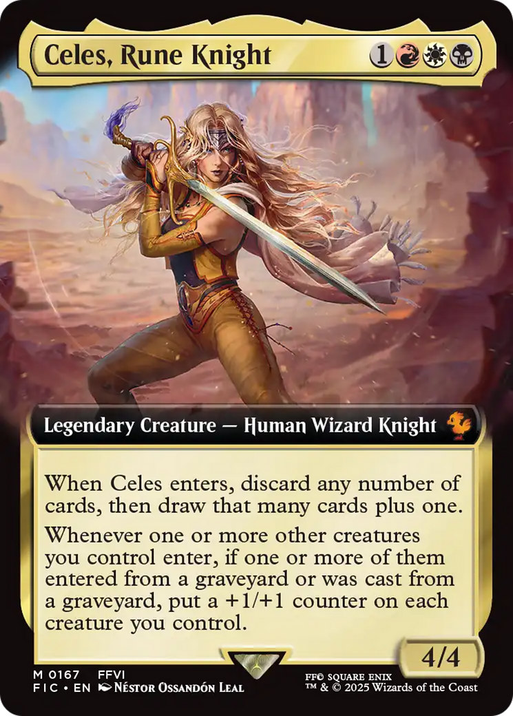 Celes, Rune Knight (Extended Art) [FINAL FANTASY Commander] | Black Swamp Games