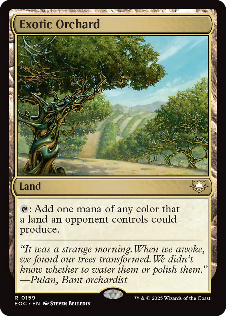 Exotic Orchard [Edge of Eternities Commander] | Black Swamp Games