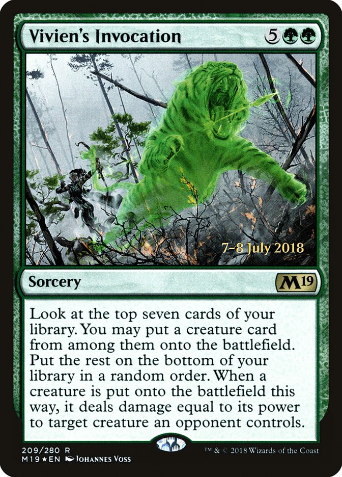 Vivien's Invocation [Core Set 2019 Prerelease Promos] | Black Swamp Games